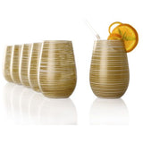 Stölzle Twister joogiklaasid valge/kuldne