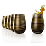 Stölzle Twister joogiklaasid must/kuldne